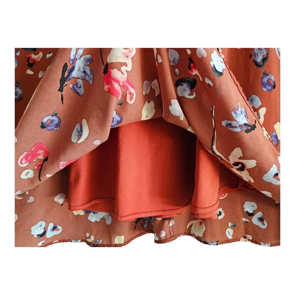 ANTHROPOLOGIE HUTCH Size 2 Declan Dress Rust Flor… - image 4