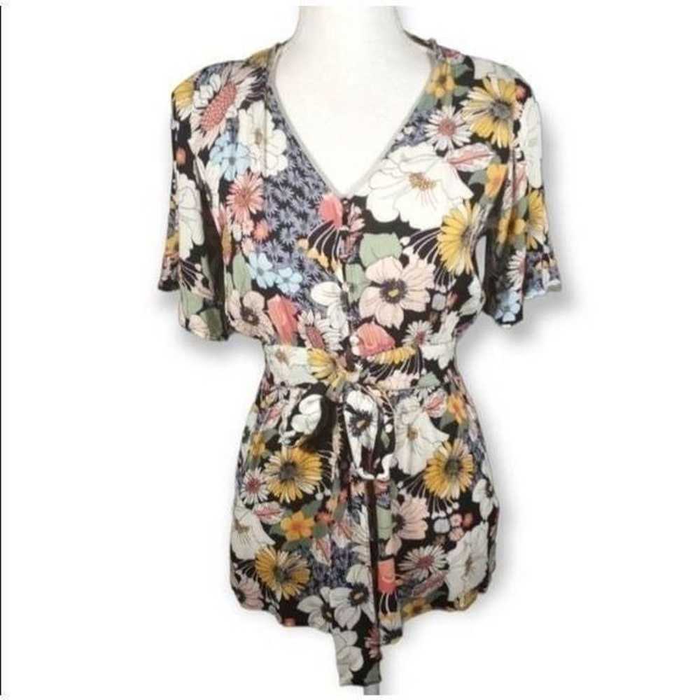 O'Neill KYRIE ROMPER BLACK MULTICOLOR FLORAL ROMP… - image 6