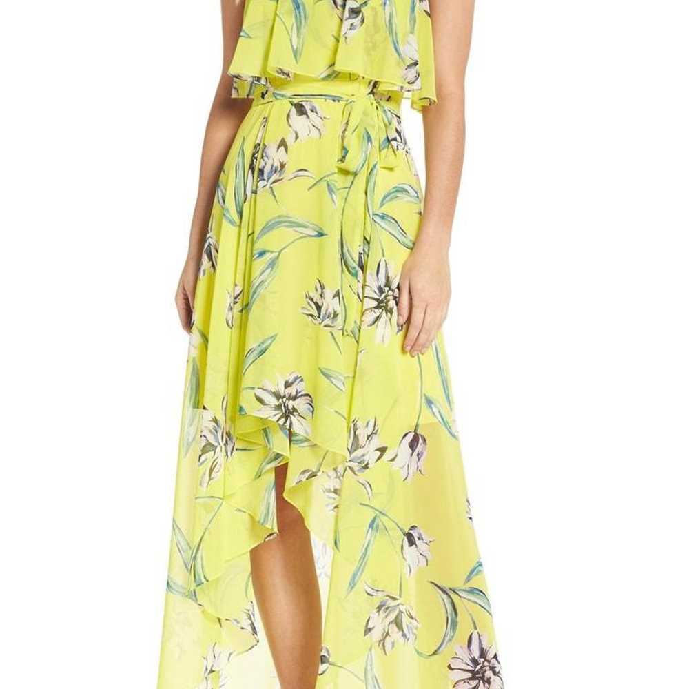 Eliza J The Good Stuff Yellow Floral Dress 10 hig… - image 12