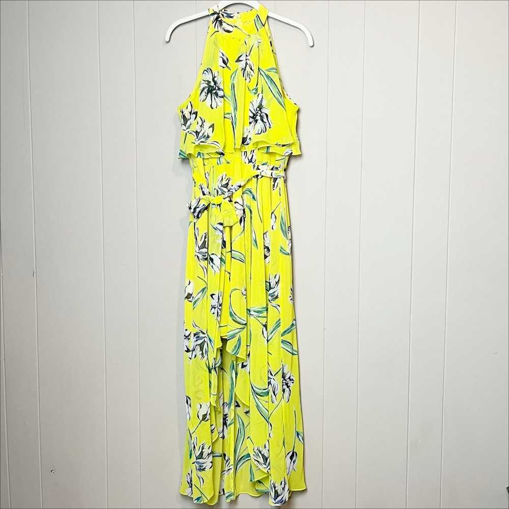 Eliza J The Good Stuff Yellow Floral Dress 10 hig… - image 3