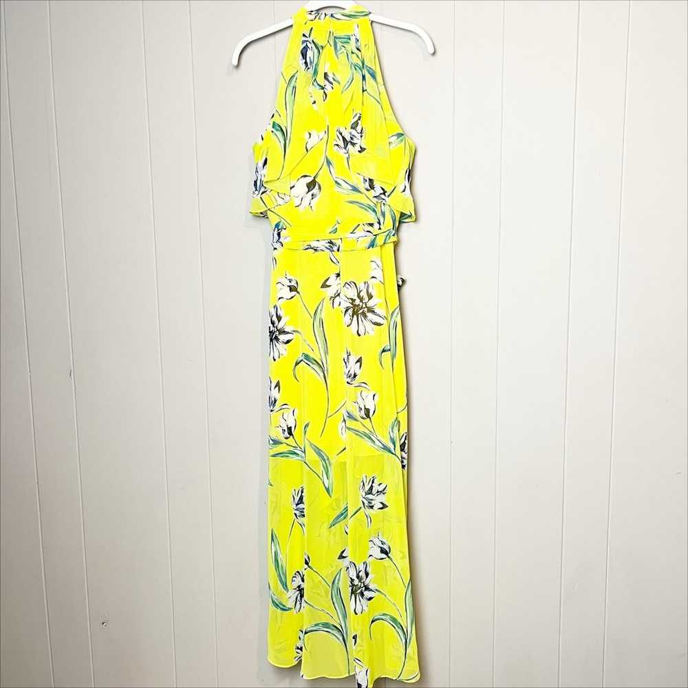 Eliza J The Good Stuff Yellow Floral Dress 10 hig… - image 7