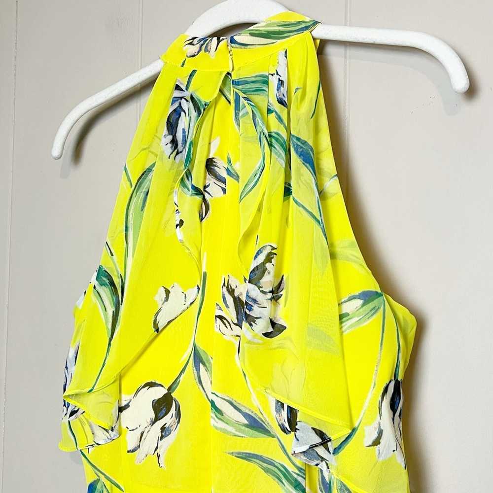 Eliza J The Good Stuff Yellow Floral Dress 10 hig… - image 8