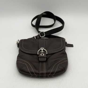 Coach Womens Brown Flap Pocket Adjustable Shoulde… - image 1