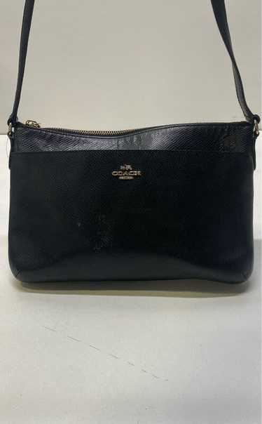 Coach Cross Grain Leather Crossbody Black