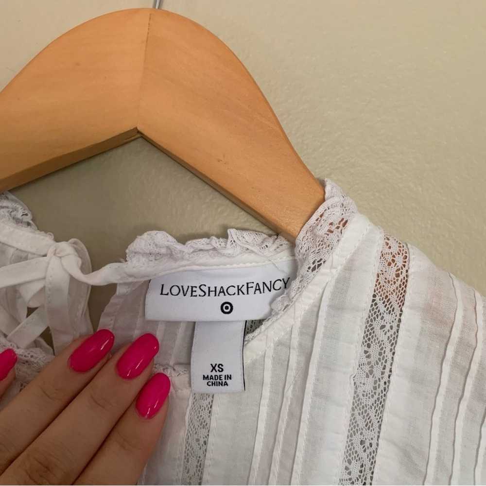 LoveShackFancy X Target Talulah White Embroidered… - image 3