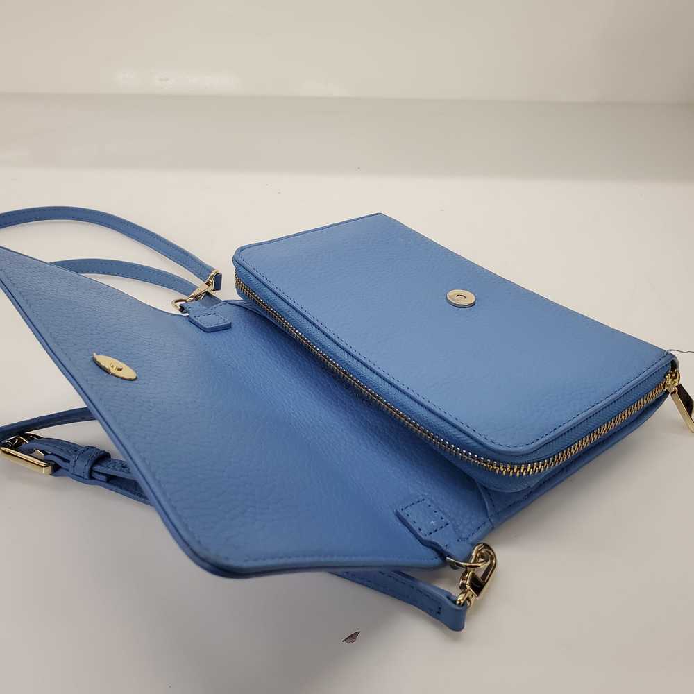 Tory Burch Blue Pebble Leather Small Flap Crossbo… - image 2