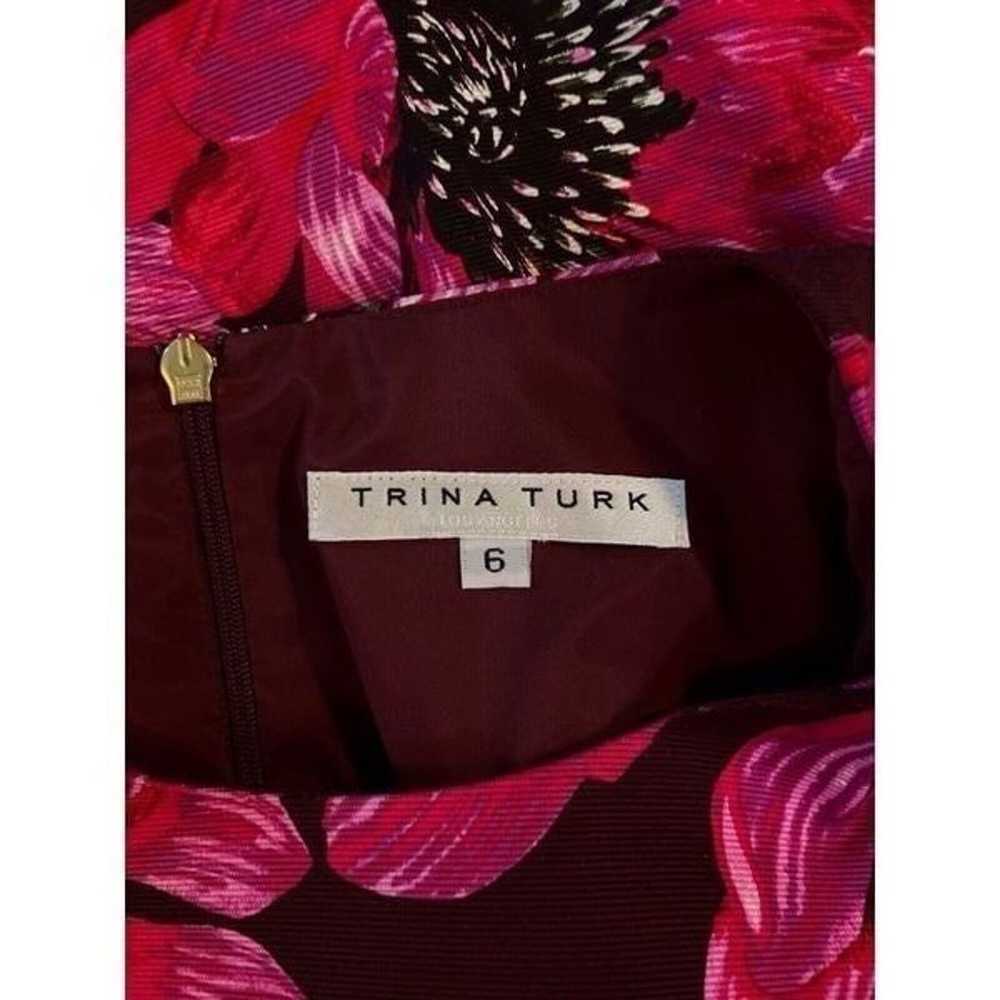Trina Turk Womens Splendid A line Dress Pink Size… - image 10