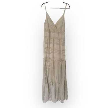 Willow & Clay Ivory Lace Maxi Dress, Small - image 1