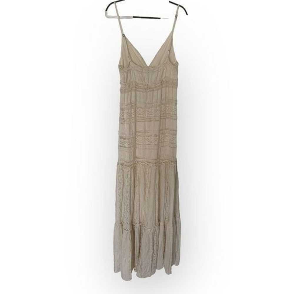 Willow & Clay Ivory Lace Maxi Dress, Small - image 3