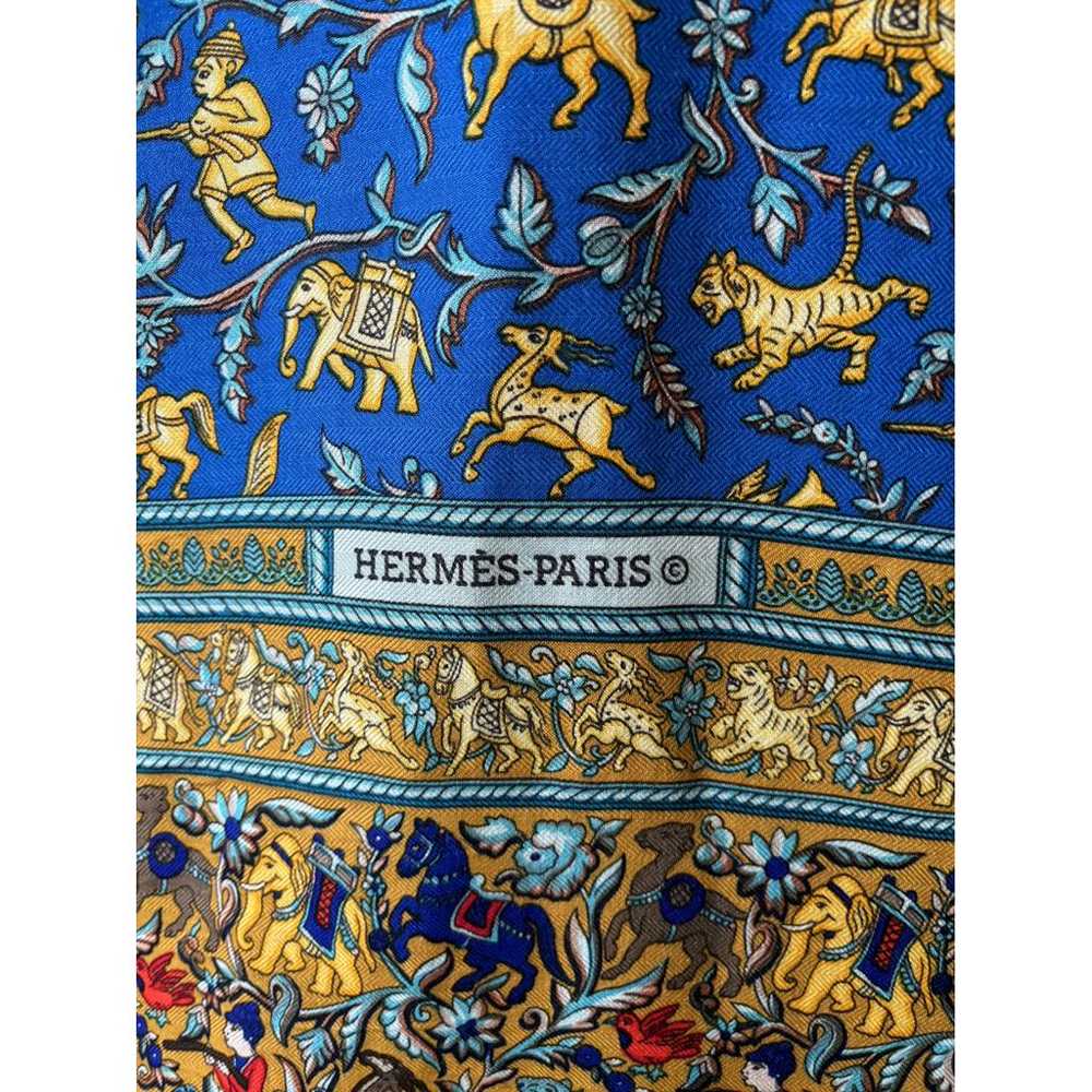 Hermès Carré Géant silk 140 cashmere stole - image 10