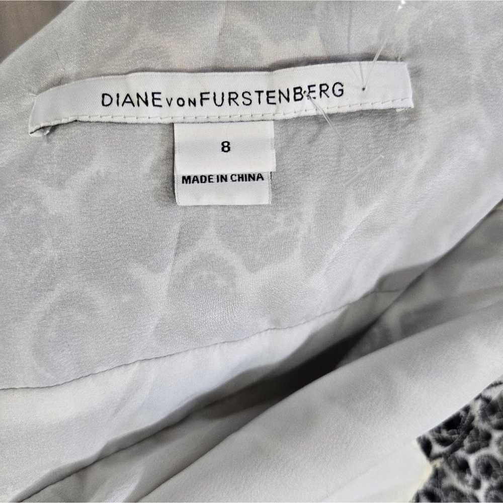 Diane Von Furstenberg 100% Chiffon Silk Drawstrin… - image 4