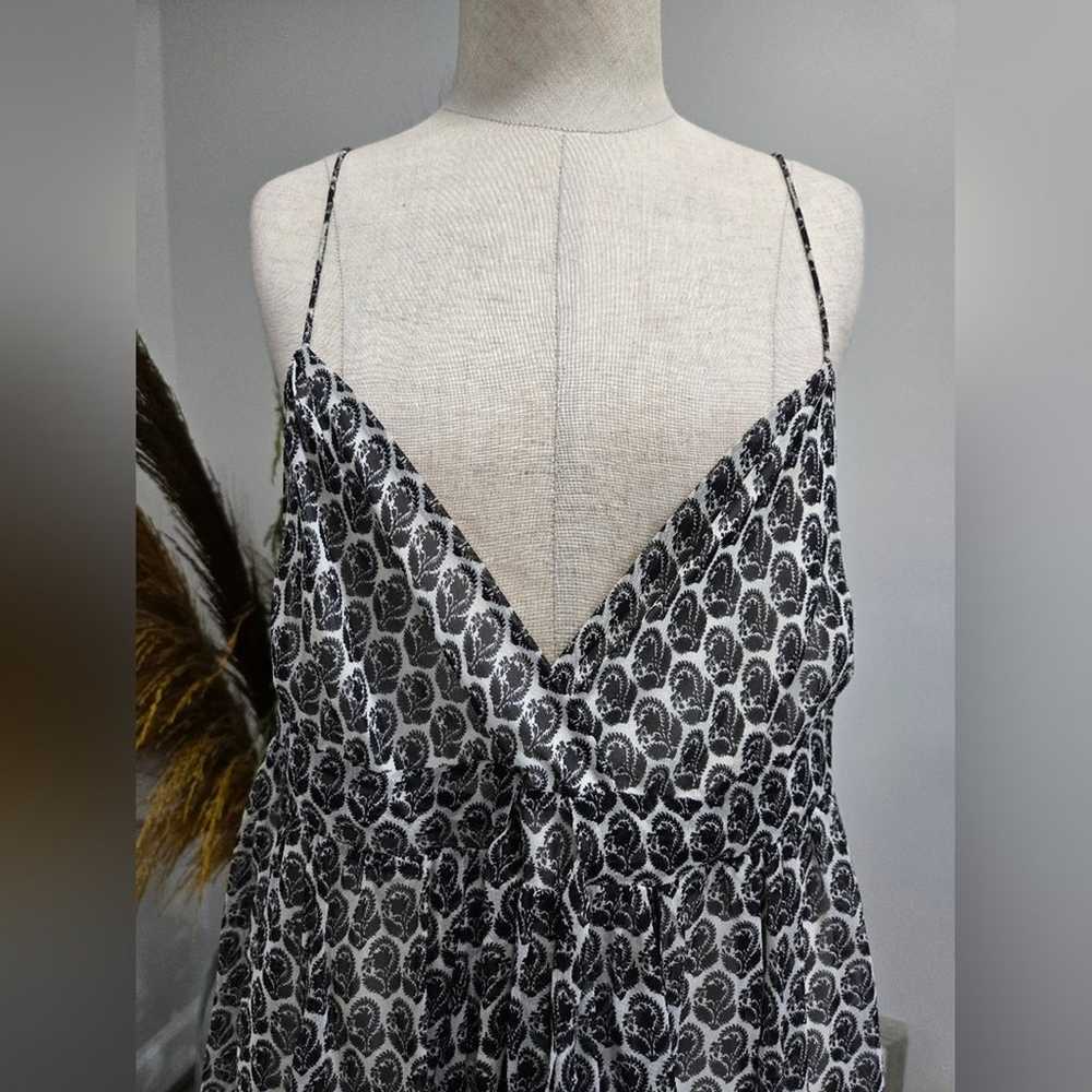Diane Von Furstenberg 100% Chiffon Silk Drawstrin… - image 6