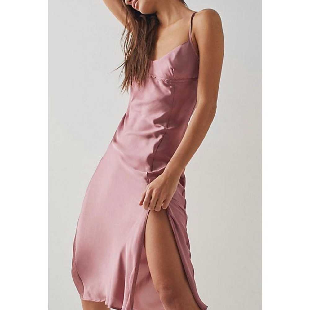 Free People Right This Way Bias Slip Dress L NWOT - image 1