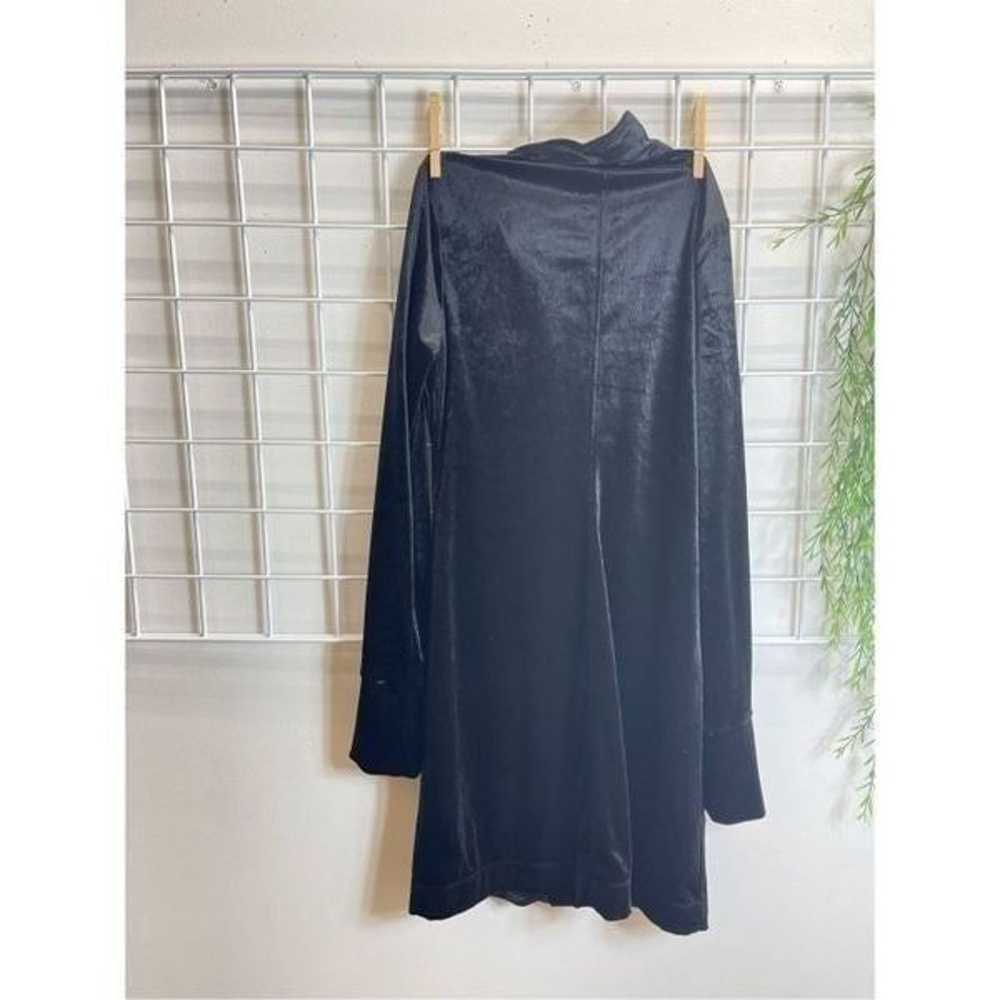 Free People - Shayla Mini Dress in Velvet Black - image 6