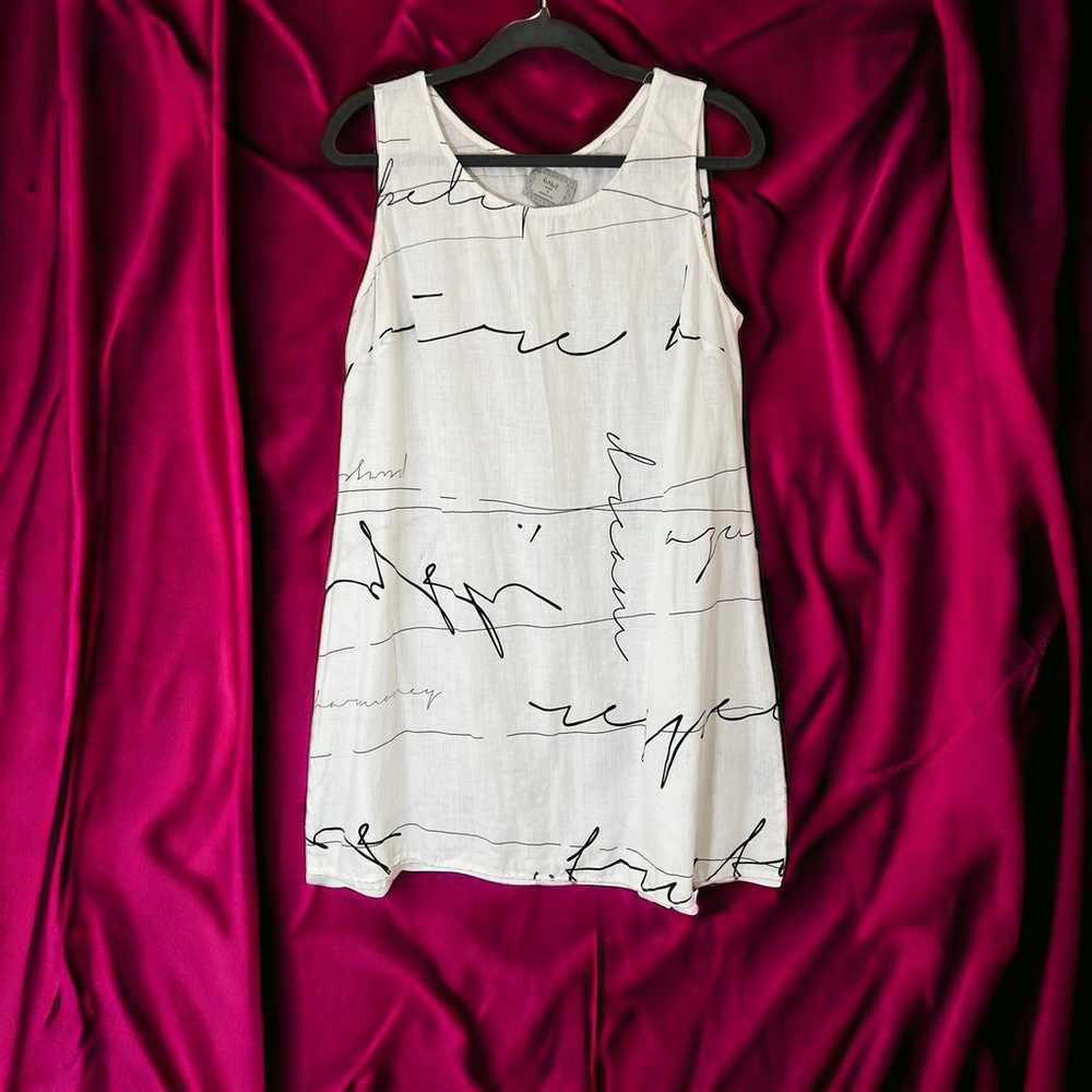 Chalet Et Cici Dress Linen Lagenlook Minimal Brea… - image 1