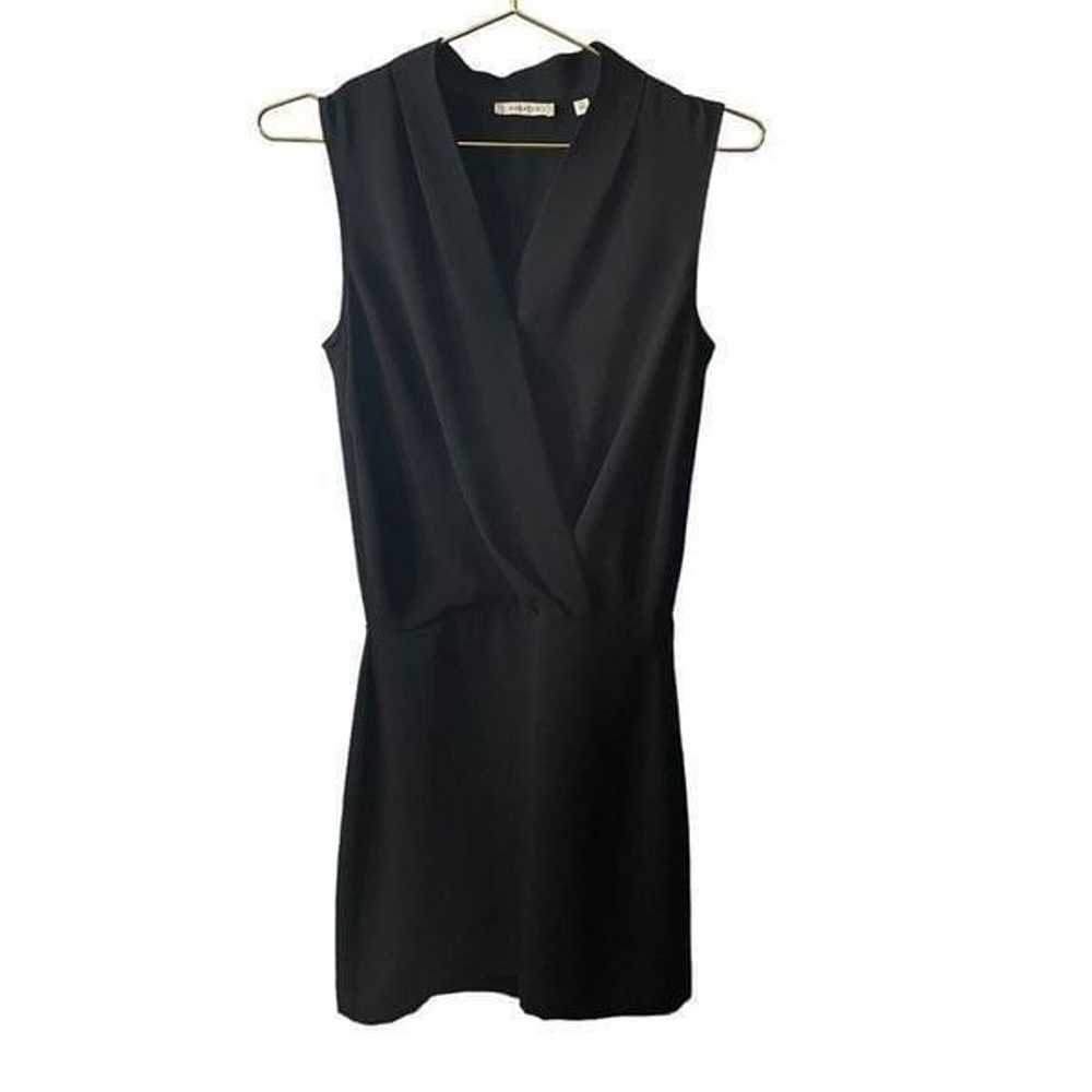 Aritzia Babaton Phenoix Black Mini Dress Size 0 - image 2