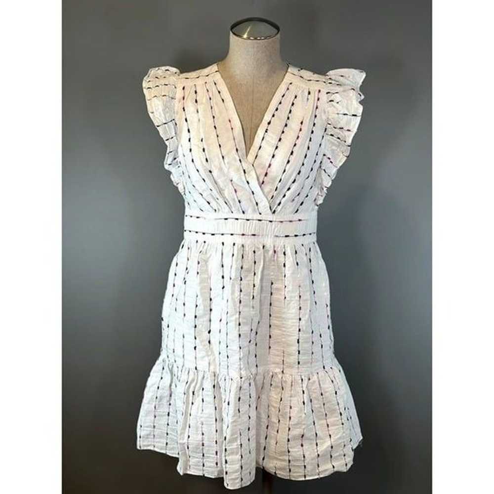 Donna Morgan Flutter-Sleeve Two-Tier Mini Dress i… - image 2