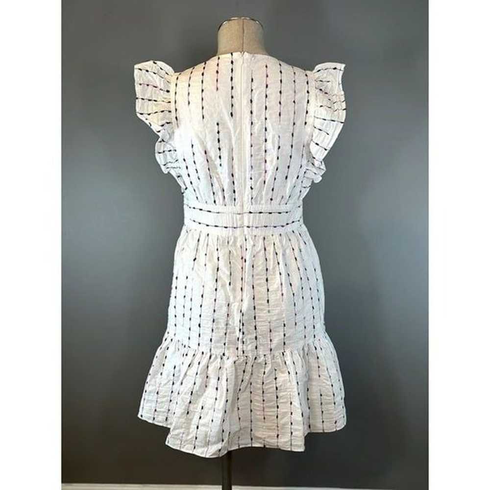 Donna Morgan Flutter-Sleeve Two-Tier Mini Dress i… - image 4