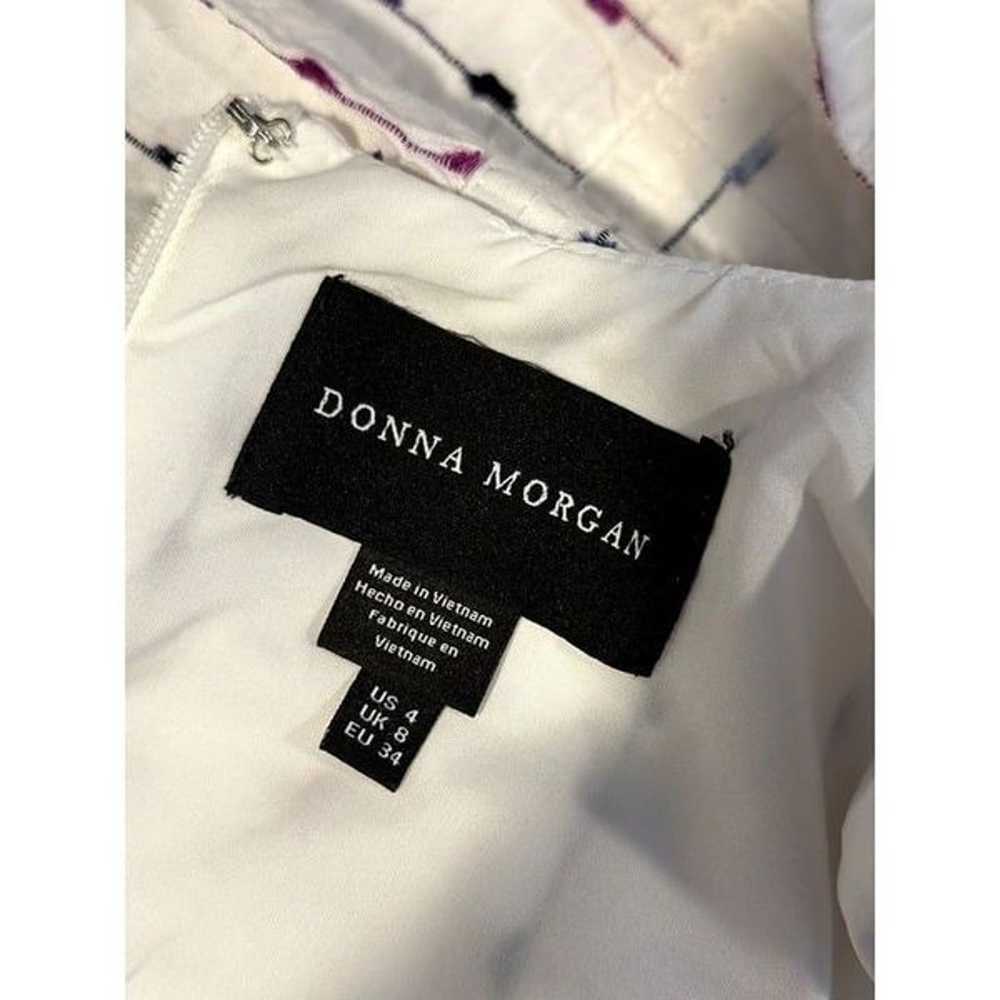 Donna Morgan Flutter-Sleeve Two-Tier Mini Dress i… - image 6