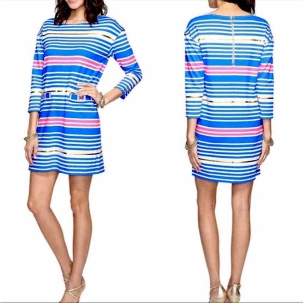 Lilly Pulitzer Lena Tiki Stripe Dress Tunic Multi… - image 1