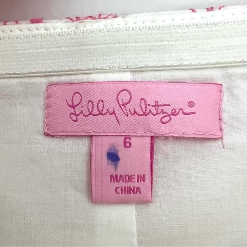 Lilly Pulitzer Dream Weaver Strapless Dress White… - image 11