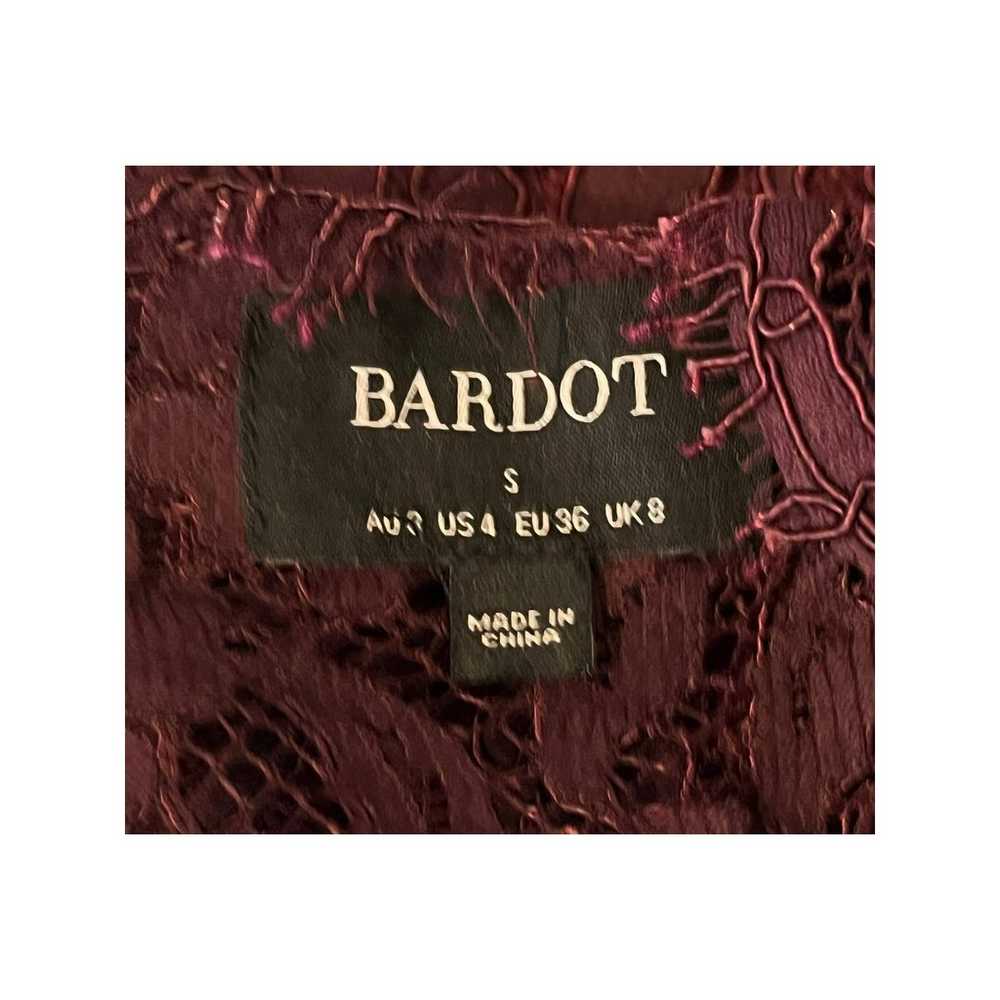 Bardot Womens size Small dress burgundy Midnight … - image 4