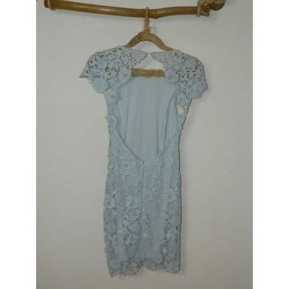 Lulu's Romance Language Dress Light Blue Lace Ope… - image 3
