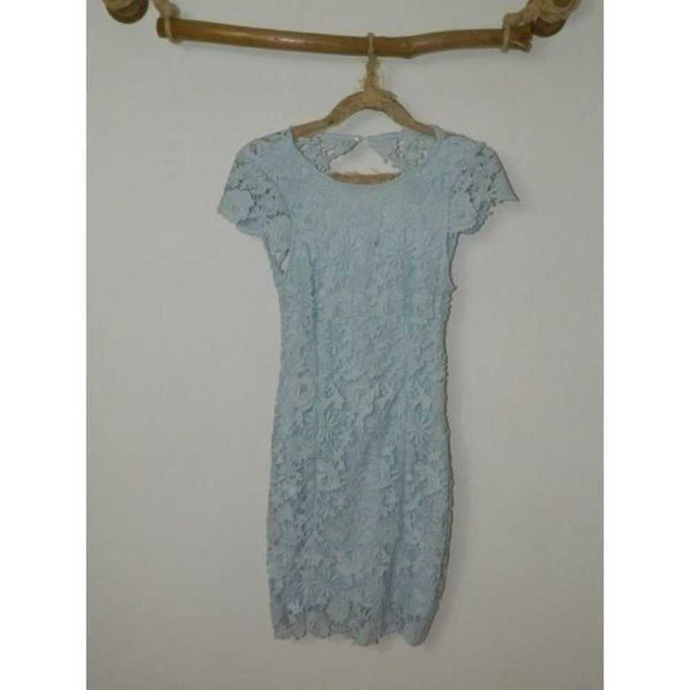Lulu's Romance Language Dress Light Blue Lace Ope… - image 5