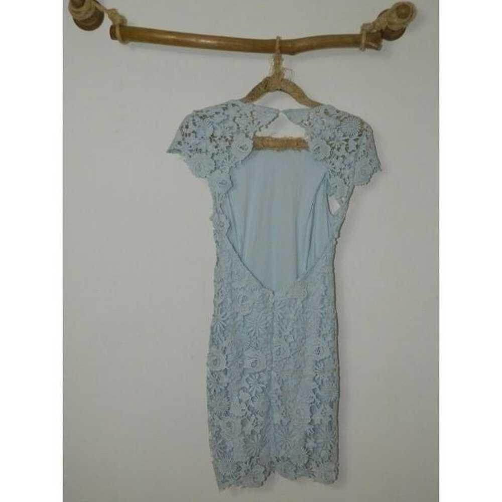 Lulu's Romance Language Dress Light Blue Lace Ope… - image 6