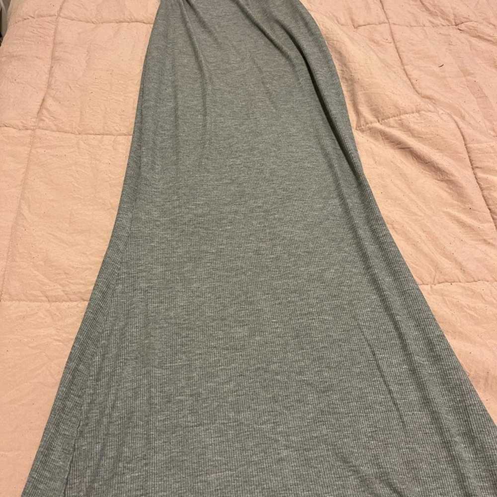 SKIMS grey Long Slip Dress size medium - image 3