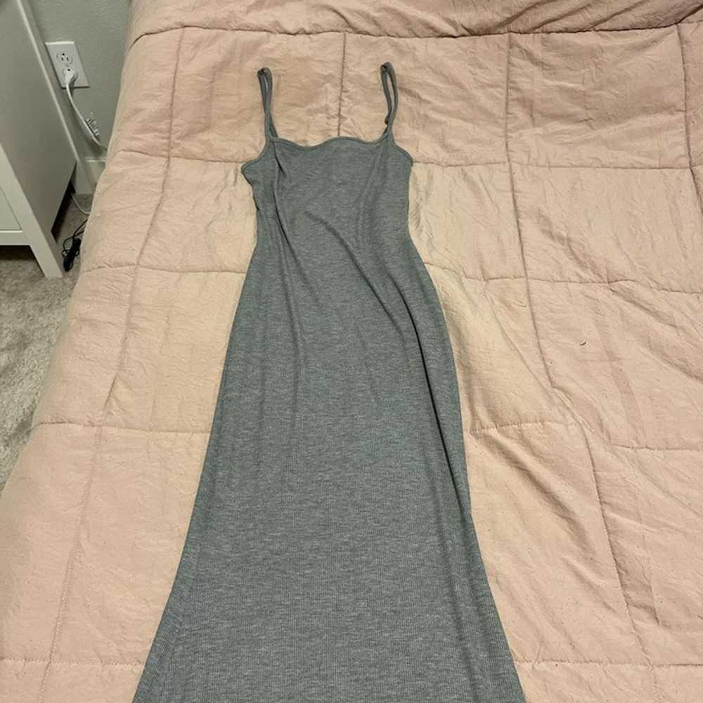 SKIMS grey Long Slip Dress size medium - image 4