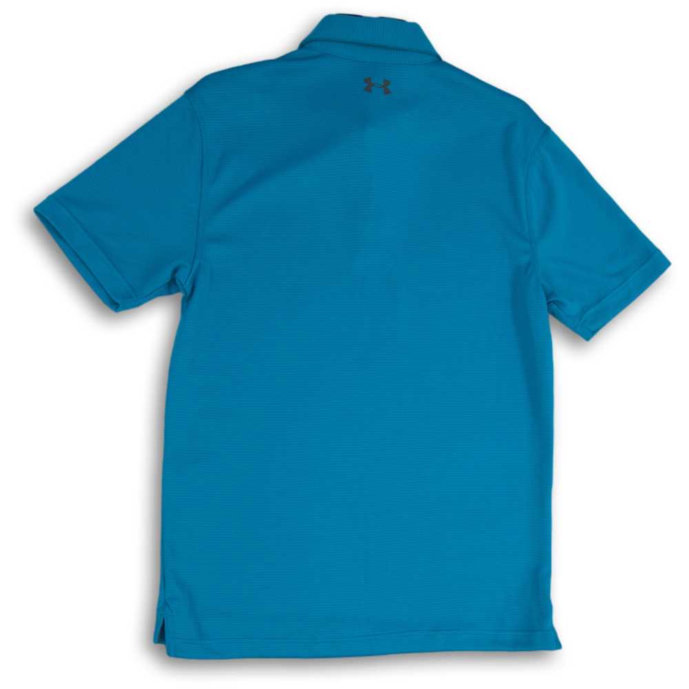 NWT Under Armour Mens Blue Short Sleeve Collared … - image 2