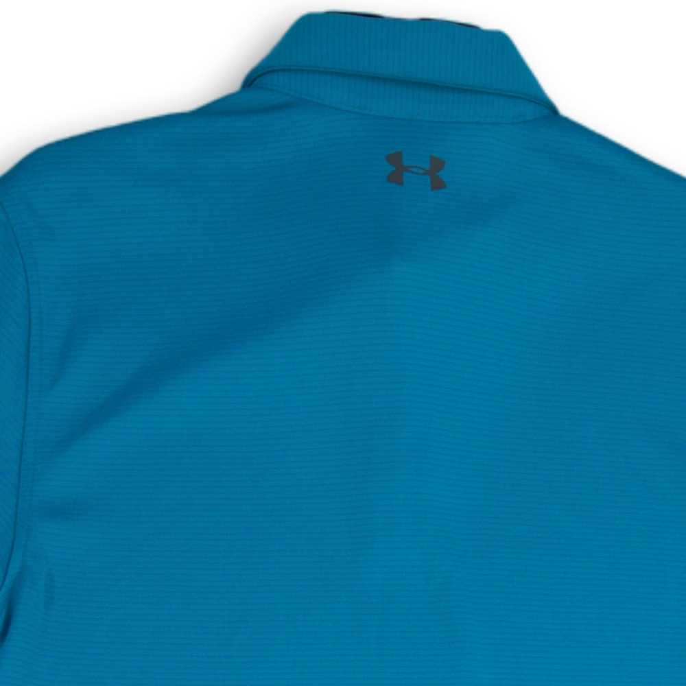 NWT Under Armour Mens Blue Short Sleeve Collared … - image 3