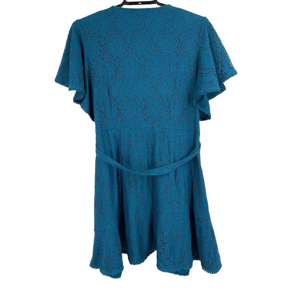 City Chic Dress Sweet Love Lace teal size XXL/24 - image 4