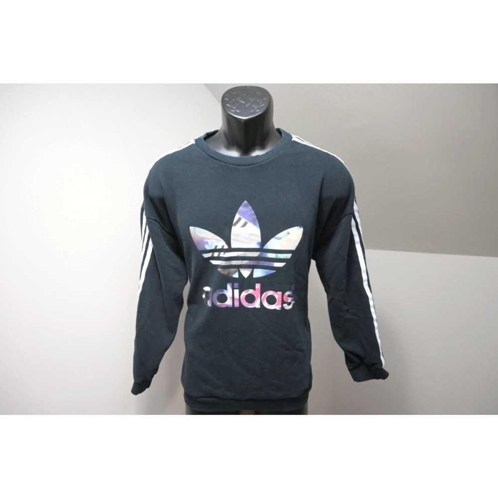 Adidas Adidas Sweat Shirt Vintage Logo Cotton Ble… - image 1