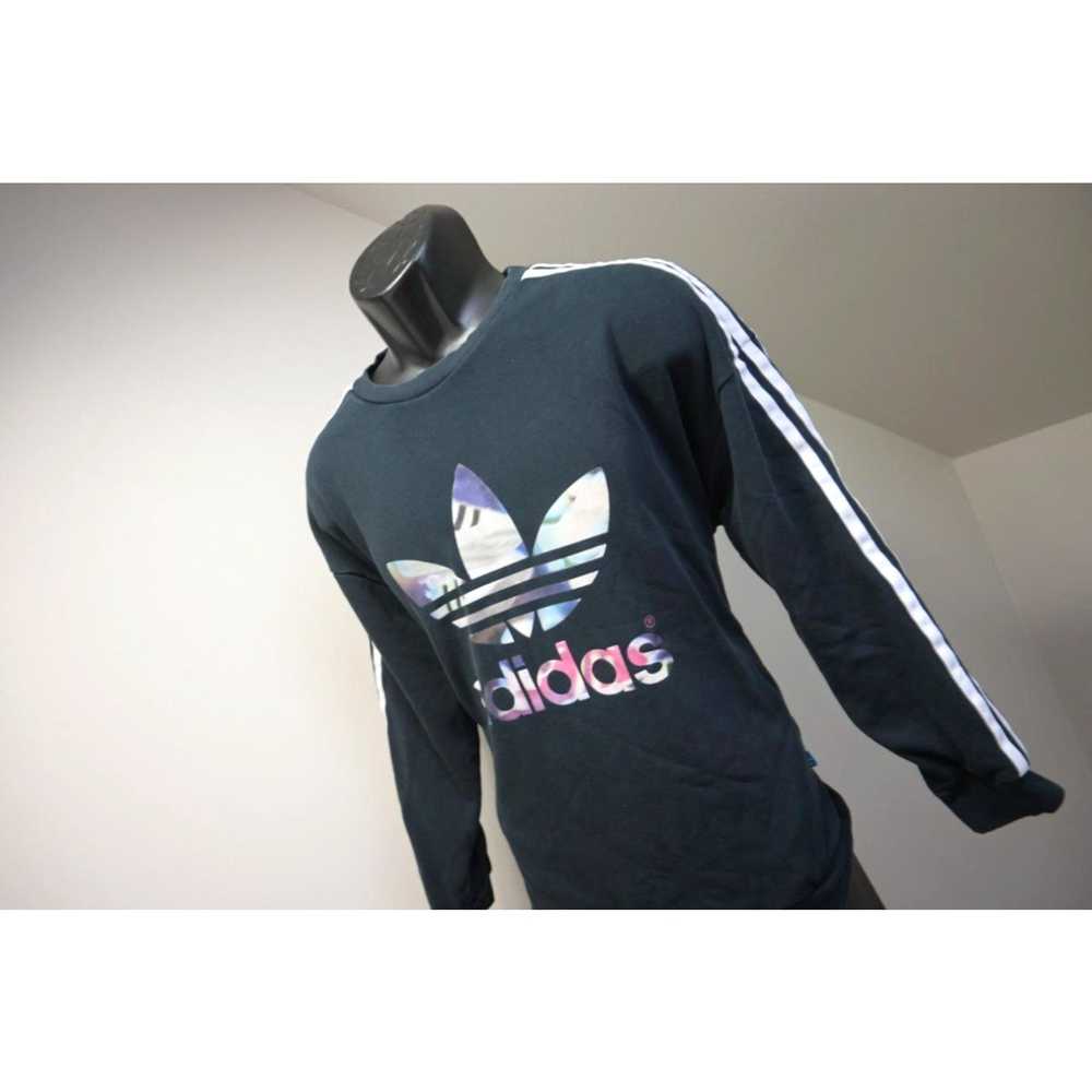 Adidas Adidas Sweat Shirt Vintage Logo Cotton Ble… - image 2