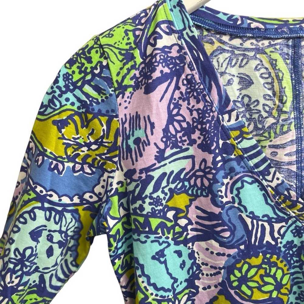 Lilly Pulitzer 100% Pima Cotton Long Sleeve XS Ch… - image 3