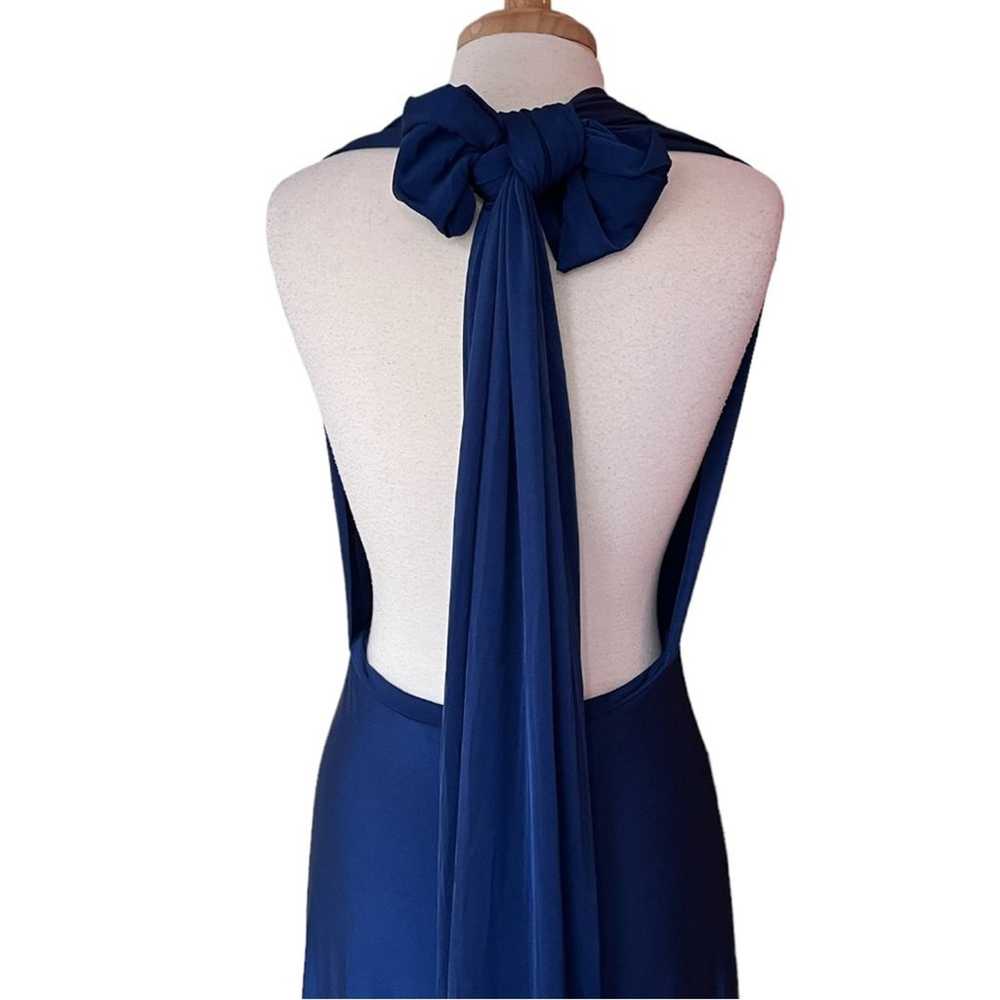 LULUS Tricks of the Trade Navy Blue Maxi Dress Ne… - image 10