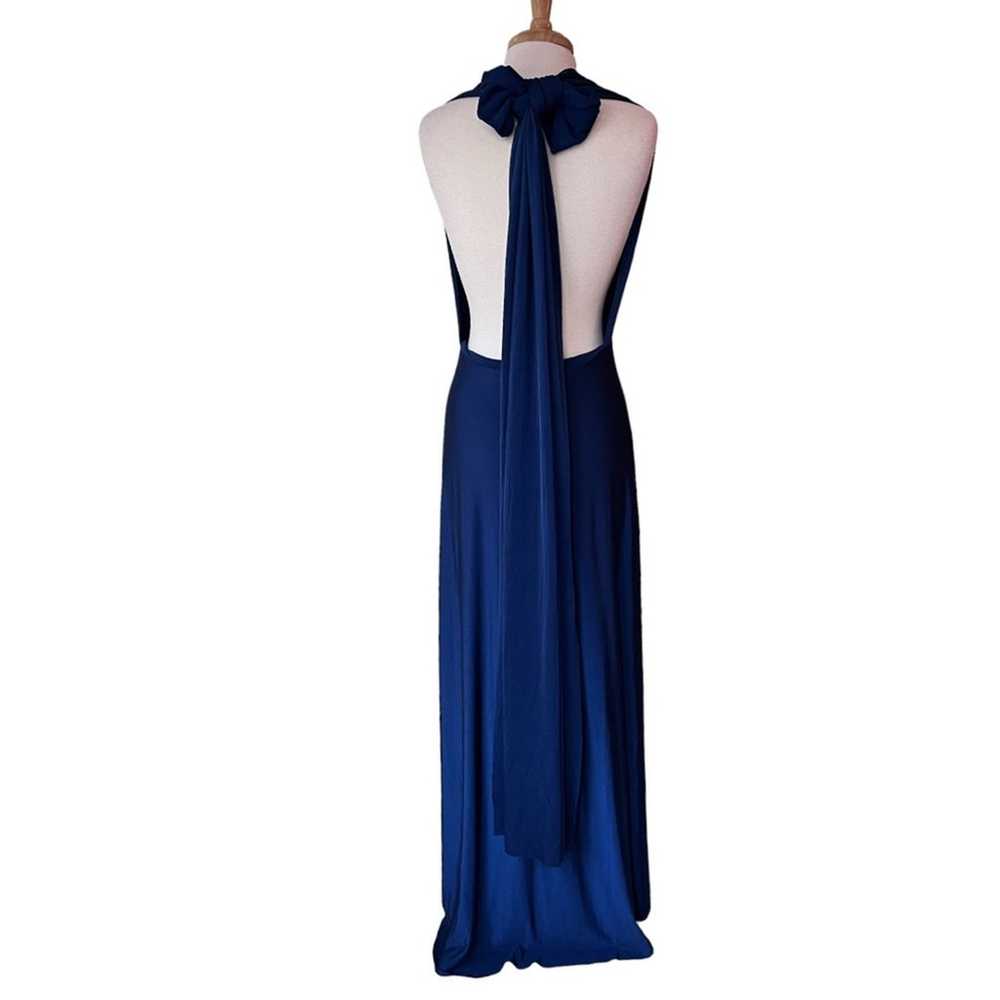 LULUS Tricks of the Trade Navy Blue Maxi Dress Ne… - image 6