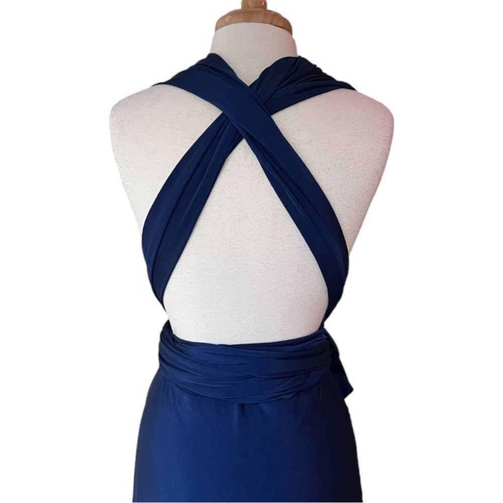 LULUS Tricks of the Trade Navy Blue Maxi Dress Ne… - image 9
