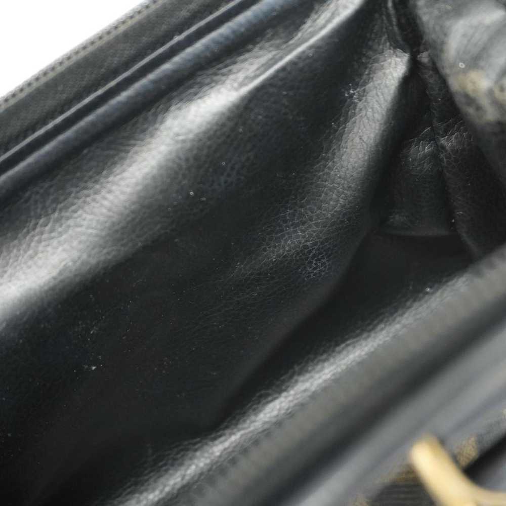 Fendi Fendi handbag Zucca leather brown black lad… - image 11