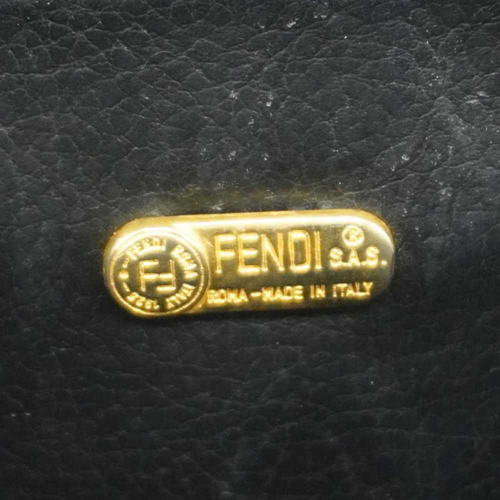 Fendi Fendi handbag Zucca leather brown black lad… - image 5