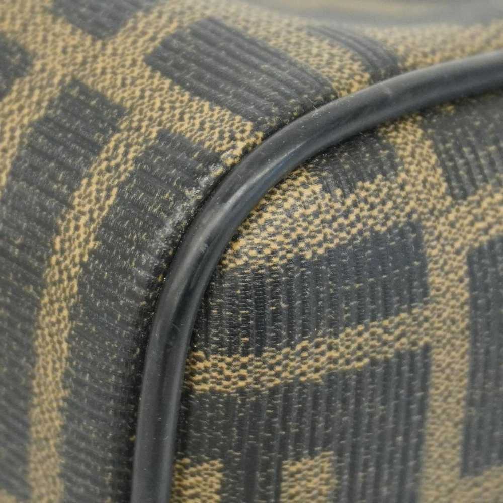 Fendi Fendi handbag Zucca leather brown black lad… - image 6