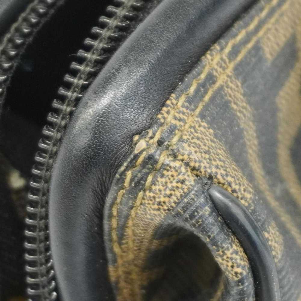 Fendi Fendi handbag Zucca leather brown black lad… - image 7