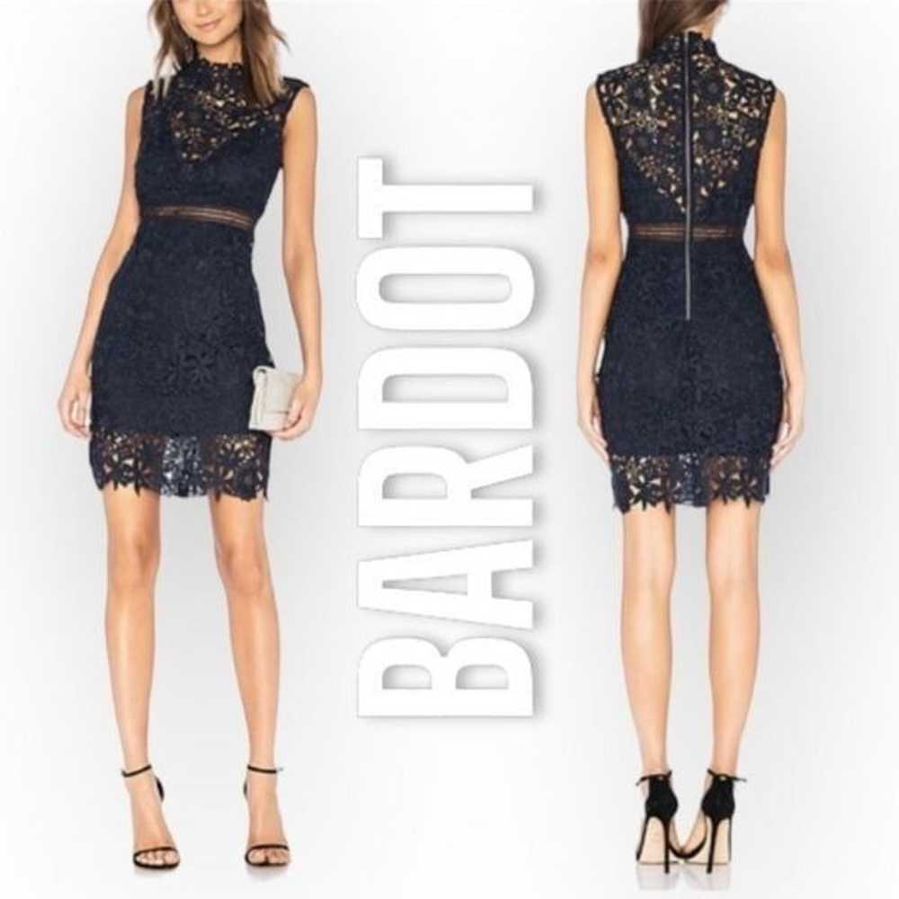 Bardot Black 4 Paris Lace Illusion Mock-neck Shea… - image 2