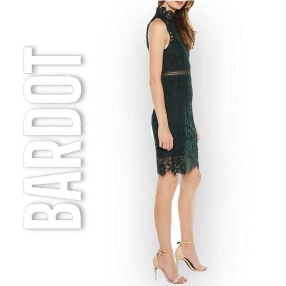 Bardot Black 4 Paris Lace Illusion Mock-neck Shea… - image 4