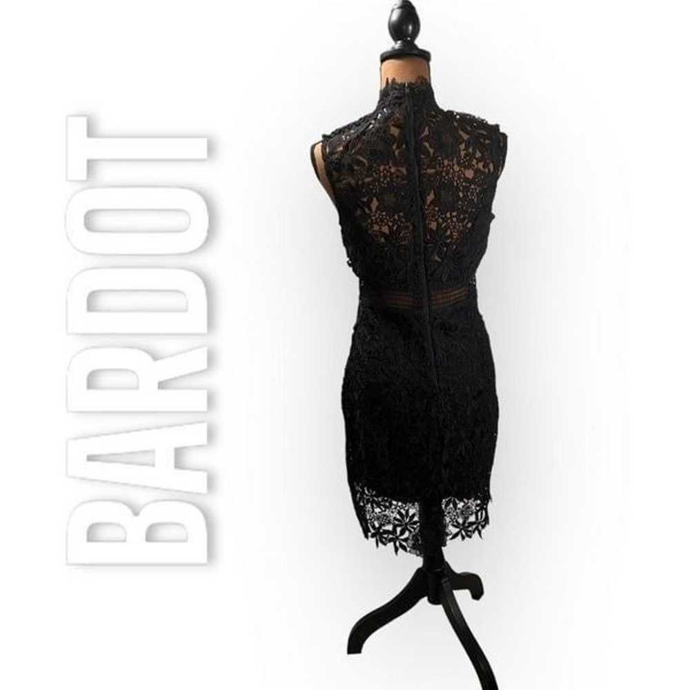 Bardot Black 4 Paris Lace Illusion Mock-neck Shea… - image 8