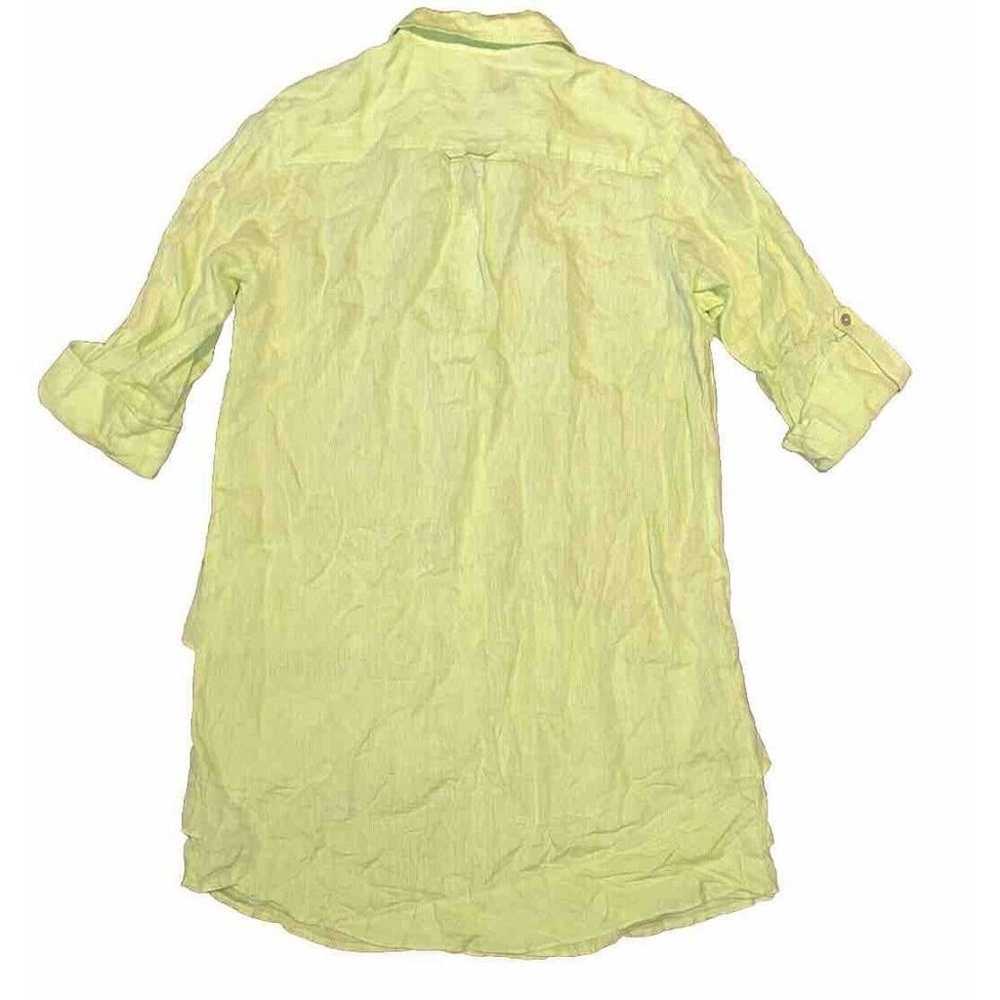 FINLEY 100% Linen JENNA Tiered Ruffle Shirt Dress… - image 6