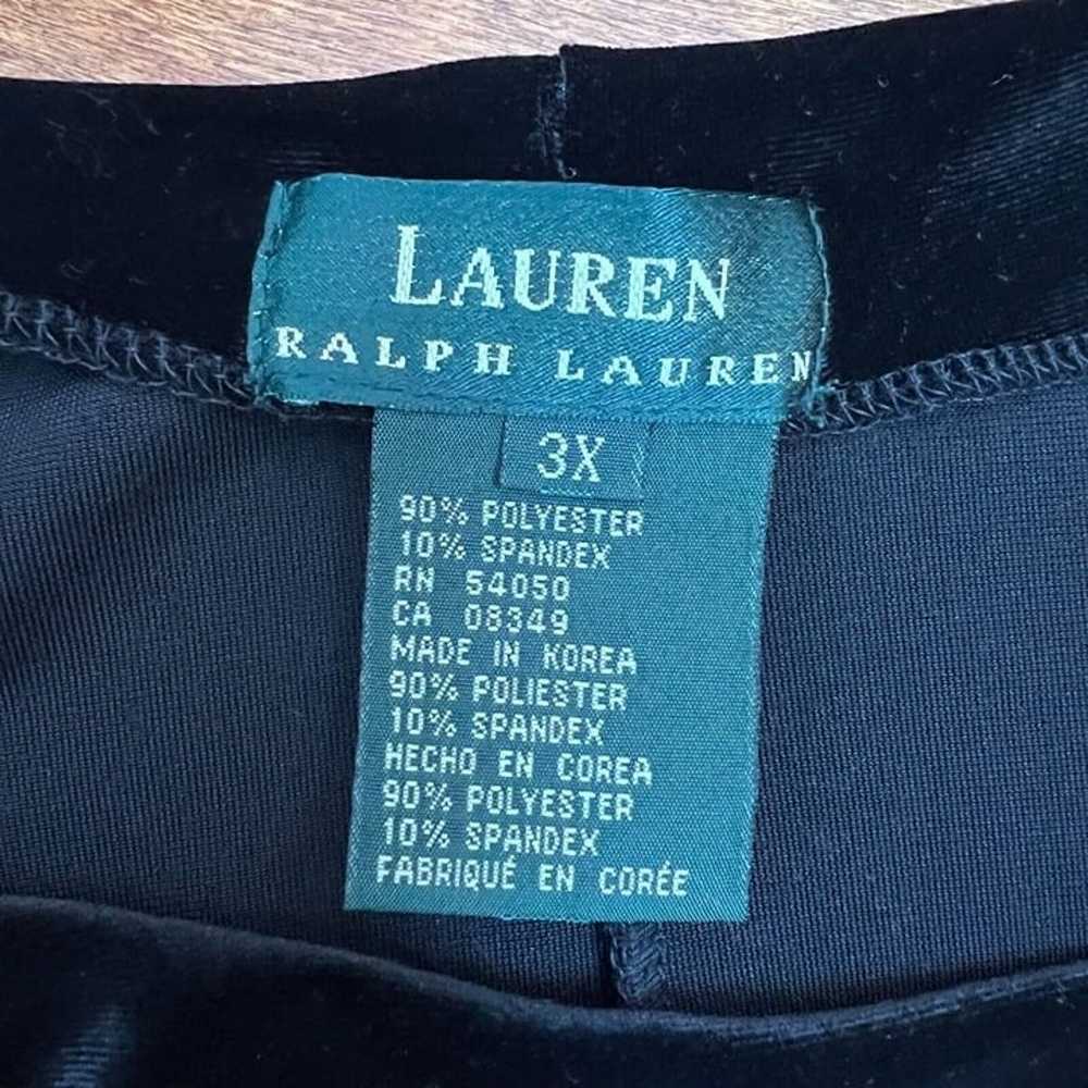 Lauren Ralph Lauren Dress 3X Black Maxi Velvet Ve… - image 11