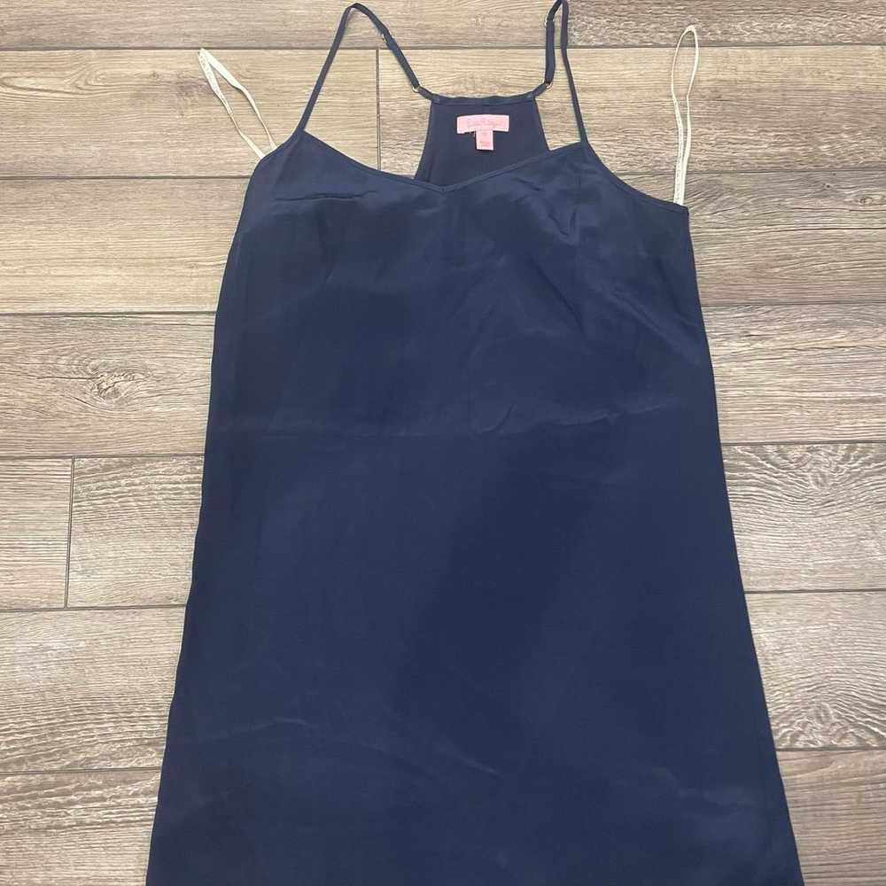 Lilly Pulitzer Daphne Mini Slip Dress Navy Blue C… - image 3